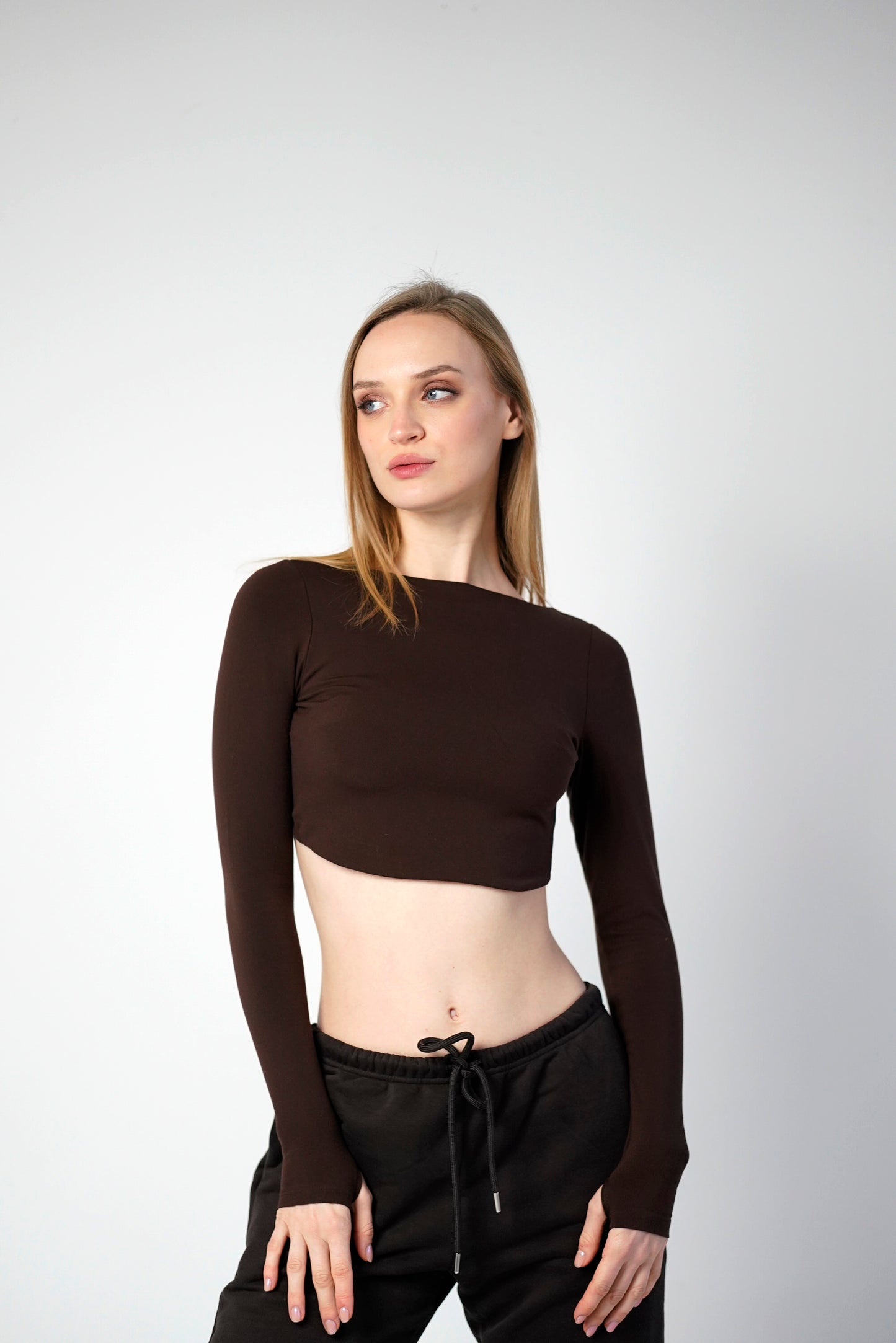 Arkası Açık Crop Top